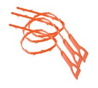 FUNOMOCYA Desatascador De Desagües De Abs 3 Piezas Naranja, Herramienta Flexible Para Limpieza De Fregaderos, Baño y Ducha, Elimina Obstrucciones y Recogedor De Pelos Para Tuberías