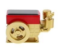 FUNOMOCYA Difusor Solar de Fragancias para Coche y Tractor Difusor de Aceites Esenciales Energía Solar Adorno Vintage Color Oro Compacto para Aromaterapia Vehículos