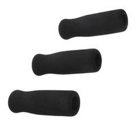 FUNOMOCYA Empuñaduras Antideslizantes de Esponja para Bastón de Esquí Infantiles 3 Piezas Diseño Ergonómico Protección Amortiguadora para Manos Funda Cómoda para Mango Negro Uso en