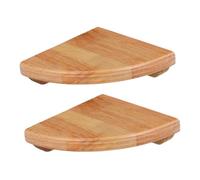 FUNOMOCYA Estantes De Esquina De Madera Abanico 2unids Decorativos para Sala De Estar