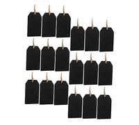 FUNOMOCYA Etiquetas de Pizarra de Madera Únicas 32 Piezas para Decoración de Bodas Etiquetas para Botellas Suministros de Bricolaje Borrables Reutilizables 5 X 8 Cm Estilo Escrito a Mano Agujeros