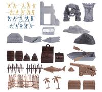 FUNOMOCYA Figuras de Soldados Piratas Miniatura Modelo Militar Realista para Infantil y Decoración de Mesa de Arena Ligero y Detallado para Coleccionistas