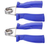 FUNOMOCYA Fortalecedor de Agarre Manual 2 Unidades Entrenador de Fuerza de Antebrazo Plástico Resistente Ejercicio de Manos para Casa y Viaje Masaje Antideslizante Azul