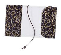 FUNOMOCYA Funda para Libros de Tela con Detalles Protector de Libros Lavable para Cuadernos y Textos Diseño Elegante y Azul Oscuro para Estudiantes y Amantes Lectura
