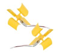 FUNOMOCYA Generador Eólico Vertical Pequeño de Material Metálico y Plástico, Motor Educativo para Aprender Jugando, 2 Piezas para Educación Temprana y Desarrollo Práctico
