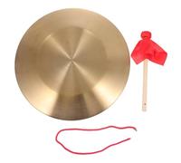 FUNOMOCYA Gong De Cobre De Mano Con Martillo Instrumento Musical De Percusión Decoración Feng Shui Dorado