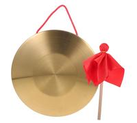 FUNOMOCYA Gong Portátil de Percusión para Instrumento Chino de Cobre Juguete Musical Duradero y Multifuncional para Aprendizaje y Decoración