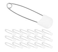 FUNOMOCYA Imperdibles Grandes para Pañales 30 Piezas Alfileres de Seguridad Blancos para Bebés Resistentes y Portátiles Adecuados para Cambios Rápidos y Cuidado Delicado Piel