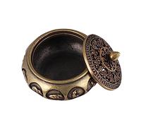 FUNOMOCYA Incensario Artesanal de Latón Dorado Doce Signos del Zodíaco Chino, Adorno para Escritorio y Ceremonia del Té en Casa