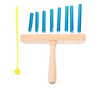 FUNOMOCYA Instrumento de Percusión para Niños Campana de Viento de Mesa con 8 Notas Acero Inoxidable y Madera Resistente al Óxido Adecuado para Acompañamiento de Banda