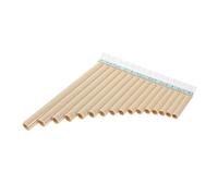 FUNOMOCYA Instrumento Musical Infantil Pan Flute Tecla C de Resina Flauta de Pan para Principiantes Tubos Blanco Duradero y Seguro