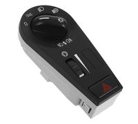 FUNOMOCYA Interruptor Control Luz Faros Antiniebla Compatible Interruptor Automóvil Negro Fácil Instalación Control Luces Delanteras y Niebla