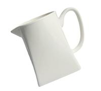 FUNOMOCYA Jarra y Vertido Fácil de Cerámica Pequeña para Leche de Color Claro de 230ml Diseño Minimalista Adecuado para Café y Té Hogar