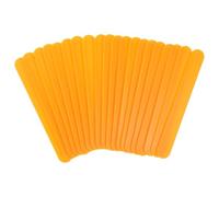 FUNOMOCYA Juego de 20 Depresores de Lengua de Plástico Naranja Mango Ergonómico para Examen Bucal Pediátrico, Espátulas Linguales Multifuncionales para Entrenamiento y Limpieza Oral