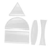 FUNOMOCYA Juego de 5 Lentes Ópticas Transparente Cóncavas y Convexas para Experimentos de Física Herramientas de Enseñanza de Ciencias Lentes Ópticas de Vidrio para Aprendizaje Experimental