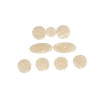 FUNOMOCYA Juego de 9 Botones de Saxofón Llaves de Concha Natural Accesorios para Saxofón Alto y Tenor y Cómodos