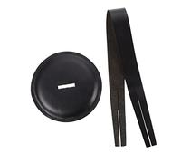 FUNOMOCYA Juego De Almohadillas Protectoras Profesionales Para Platillos De Cuero Negro, Correa Especial Para Protección De Platillos, Accesorio Duradero Para Músicos De Orquesta y Batería