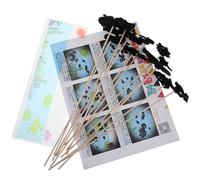 FUNOMOCYA Juego de Materiales Multifunción para Preescolar Pegatinas Negras para Teatro de Sombras, Marionetas de Mano DIY y Aprendizaje Interactivo en Jardín de Infantes