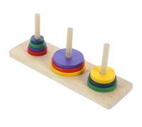 FUNOMOCYA Juego de Rompecabezas Seguro de Madera Torre de Hanoi Desarrollo Intelectual Material Sintético para Adultos Adecuado para Fiestas y Bricolaje en Casa
