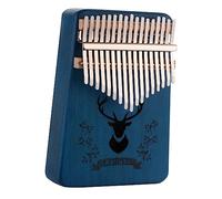 FUNOMOCYA Kalimba de Teclas de Madera Portátil para Principiantes Instrumento Musical Pulgar Diseño Duradero y de para Fiestas como Halloween y Navidad