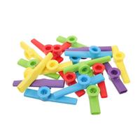 FUNOMOCYA Kazoo Pequeño de Plástico para Adultos Infantiles Instrumento Musical Resistente para Práctica y Actuaciones Educativo con Cubo para Regalo y Acompañamiento con Guitarra Ukelele y