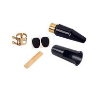 FUNOMOCYA Kit Completo de Repuesto para Boquilla de Saxofón Altosoprano con Anillo de Cobre para Lengüetas Almohadillas Y Hebilla