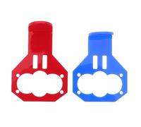 FUNOMOCYA Kit de 2 Soportes Ultrasónicos para Sensor de Distancia, Soporte de Fijación Ajustable de Plástico Resistente, Colores Rojo y Azul, Accesorios para Sensores Electrónicos