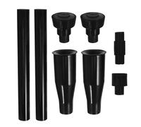 FUNOMOCYA Kit de 8 Boquillas de Plástico Negro para Fuentes de Jardín y Estanques, Accesorios para Bombas de Agua, Piezas de Repuesto para Fuentes Exteriores, Boquillas Versátiles