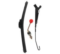FUNOMOCYA Kit de Limpiaparabrisas Manual para Utv Diseño Semiencerrado Resistente Brazo y Cuchilla Duraderos para Defensa contra Lluvia y Mejora Visibilidad Condiciones Adversas