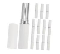 FUNOMOCYA Kit para Hacer Bálsamos Labiales de 2.8g 12 Piezas Tubos Plásticos Blancos Reutilizables y Recargables para Cosméticos Hechos a Mano y Bolso