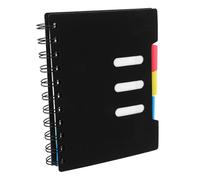FUNOMOCYA Libreta con Separadores de Cuaderno de Escritura para Estudiantes Plástica Páginas con Líneas para Organización Académica y Notas Oficina