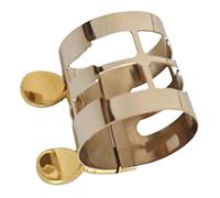 FUNOMOCYA Ligature De Saxofón Universal Alto Partido De Instrumento De Saxo De Clip De Acero De Metal Práctico