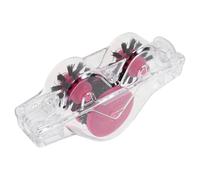 FUNOMOCYA Limpiador de Cadena de Bicicleta Sistema de Suspensión, Forma de Rana Transparente Rosa, Herramienta Reutilizable para Mantenimiento de Bicicletas de Montaña y Carretera, Limpieza