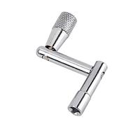 FUNOMOCYA Llave de Afinación de Tambor de Metal en Forma de z Herramienta de Afinación de Tambor con Trinquete Accesorios de Tambor Color Plateado Fácil de Usar