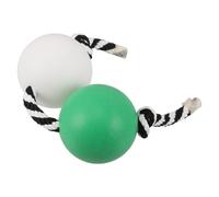 FUNOMOCYA Maracas Rítmicas Asalato Instrumentos Musicales Maraca Ekashaka de Doble Bola Verde Claro para Práctica de Ritmo Juguete Musical Tradicional para Presentaciones Culturales