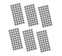 FUNOMOCYA Marcadores de Puntos de Guía Reflectantes para Escáner 3D, Película Pet Resistente de 0.15 Mm, 6 Hojas 50 Adhesivos para Operación Práctica y Fácil Uso
