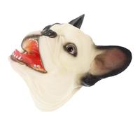 FUNOMOCYA Marioneta de Mano Perro Bulldog Francés en Tonos Claro y Oscuro, Guante Interactivo de Peluche para Contar Historias y Juegos de Roles, Tamaño Infantil y Adulto