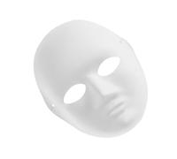 FUNOMOCYA Máscara en Blanco Banda Elástica Flexible, Máscara de Pulpa Fácil de Pintar para Disfraces y Manualidades DIY
