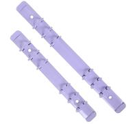 FUNOMOCYA Mecanismo de Unión Metálico Desmontable para Encuadernación A5 A6 Clips para Cuaderno de Hojas Sueltas 2 Piezas en Color Morado Ligantes Portátiles para Oficina y Escuela