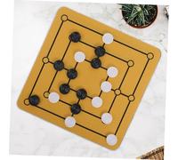 FUNOMOCYA Mesa Nine Mens Morris Portátil Tablero Compacto para Entretenimiento Familiar Desarrollo de Habilidades Estratégicas Diseño Versátil para Hogar y