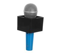 FUNOMOCYA Micrófono de Juguete para Prop de Micrófono de Simulado con Bandera Cuadrada Accesorio Portátil para rol Karaoke y Fiestas Infantiles