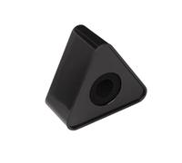 FUNOMOCYA Micrófono para Entrevistas Triangular Abs Estación De Logotipo 1,54 Pulgadas Profesional Negro para Reportajes y Transmisiones