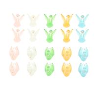 FUNOMOCYA Mini Figuras de Cisne de Resina Que Brillan Oscuridad Set de 20 Piezas para Decoración de Escritorio y Habitación Infantil Adornos Luminosos Pequeños para Manualidades y Regalos