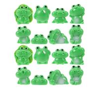 FUNOMOCYA Mini Figuras de Ranas de Resina 40 Piezas, Pequeñas Estatuas para Decoración de Jardín en Miniatura, Adornos de Paisajismo de Bonsái y Escritorio, Ideales para