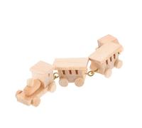 FUNOMOCYA Mini Tren de Madera para Casa de Muñecas Juguete Decorativo Duradero para Aprendizaje y Decoración Infantil