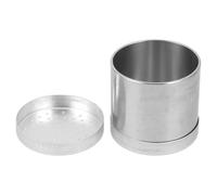 FUNOMOCYA Muestreador de Suelo Acero Inoxidable Tapa y Base Recipiente para Muestras de Suelo 50.46×50 Mm para Jardinería Agricultura E Investigación Científica