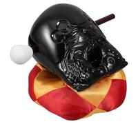 FUNOMOCYA Muyu de Imitación Madera 4 Pulgadas para Recitar Sutras Almohadón Flexible y Mazo Acrílico Duradero, Bloque Templo Religioso Adecuado para Meditación y Suministros Budistas