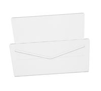 FUNOMOCYA Organizador Vertical de Cartas de Acrílico Transparente para Escritorio Soporte Compacto para Correspondencia y para Oficina y