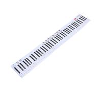 FUNOMOCYA Papel Guía para Teclado de Piano de Material PVC Durable Herramienta Didáctica para Principiantes la Eficiencia de Aprendizaje Simulación de Dedos de Piano
