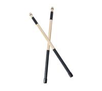 FUNOMOCYA Par Baqueta Pincel Cepillo De De Jazz De Madera Bambú Negro